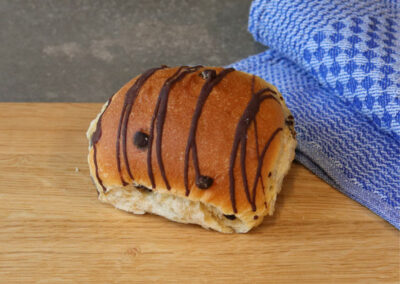 Rundes Schokobrötchen